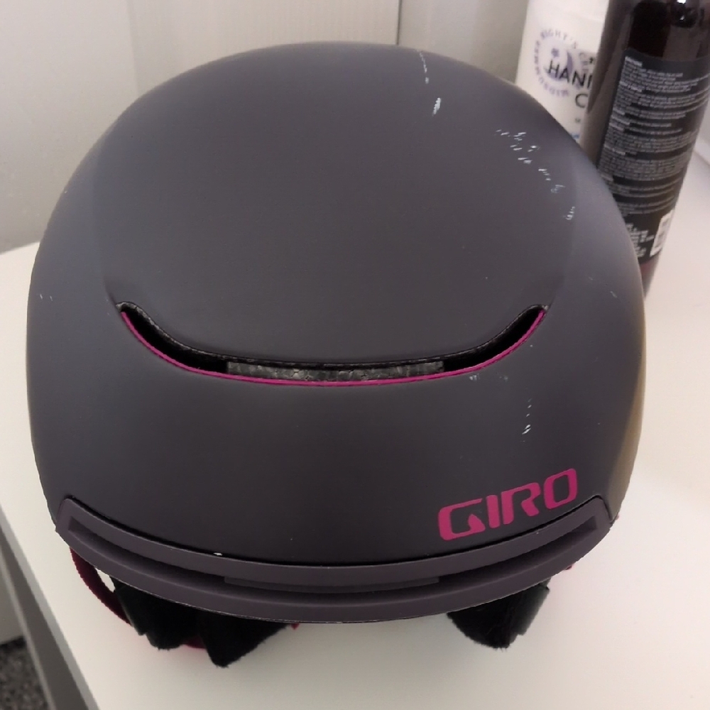 Giro Matte Charcoal Helmet with Pink Accents